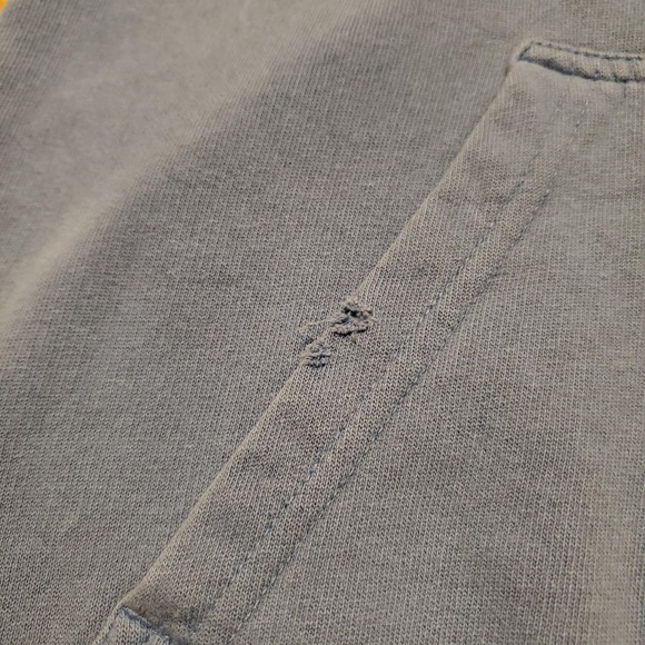 Vintage‎ Nike Hoodie Sweatshirt Boys Medium Blue Distressed Big Swoosh Y2K - Picture 5 of 12